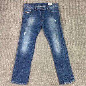 Diesel Darron Regular Slim Tapered Jeans Men's 34 x 30 Fits 36 x 30 Blue ORBE4